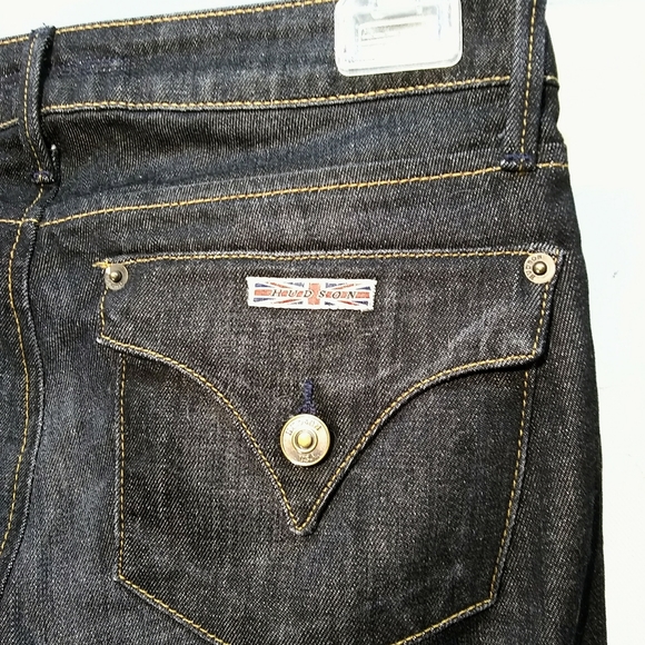 Hudson Sz 25 Dark Wash Carly Flap Pocket Straight Jeans - Picture 11 of 15